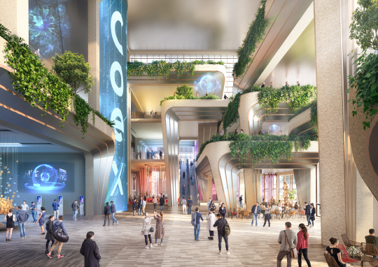 헤더윅 스튜디오 당선작 코엑스 조감도. 한국무역협회 제공